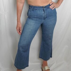 1970s vintage Woolrich denim capri pants
